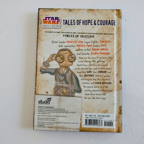 Star Wars Forces of Destiny:  Tales of Hope & Courage Hardcover - Picture 2 of 2